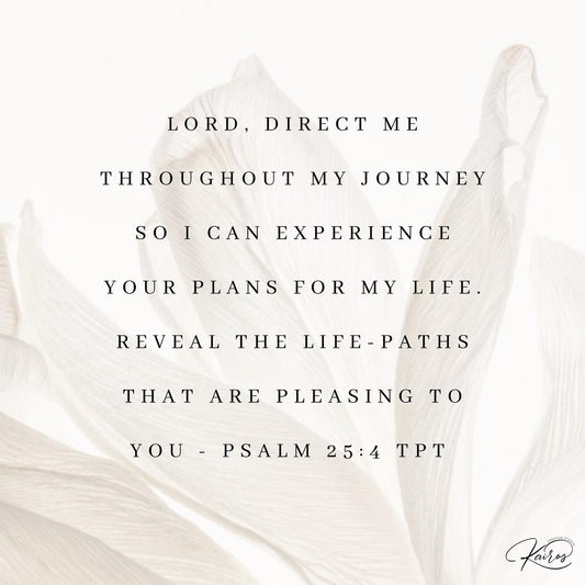 Prayer to realign to the path God has for us
