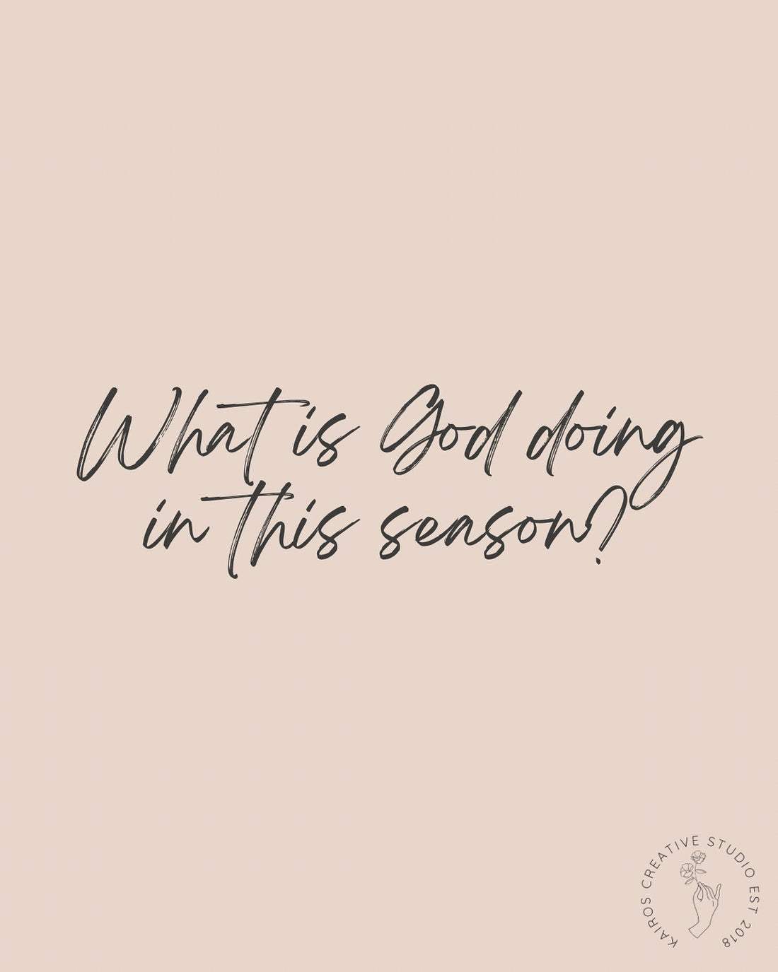 What are you doing in this season God?
