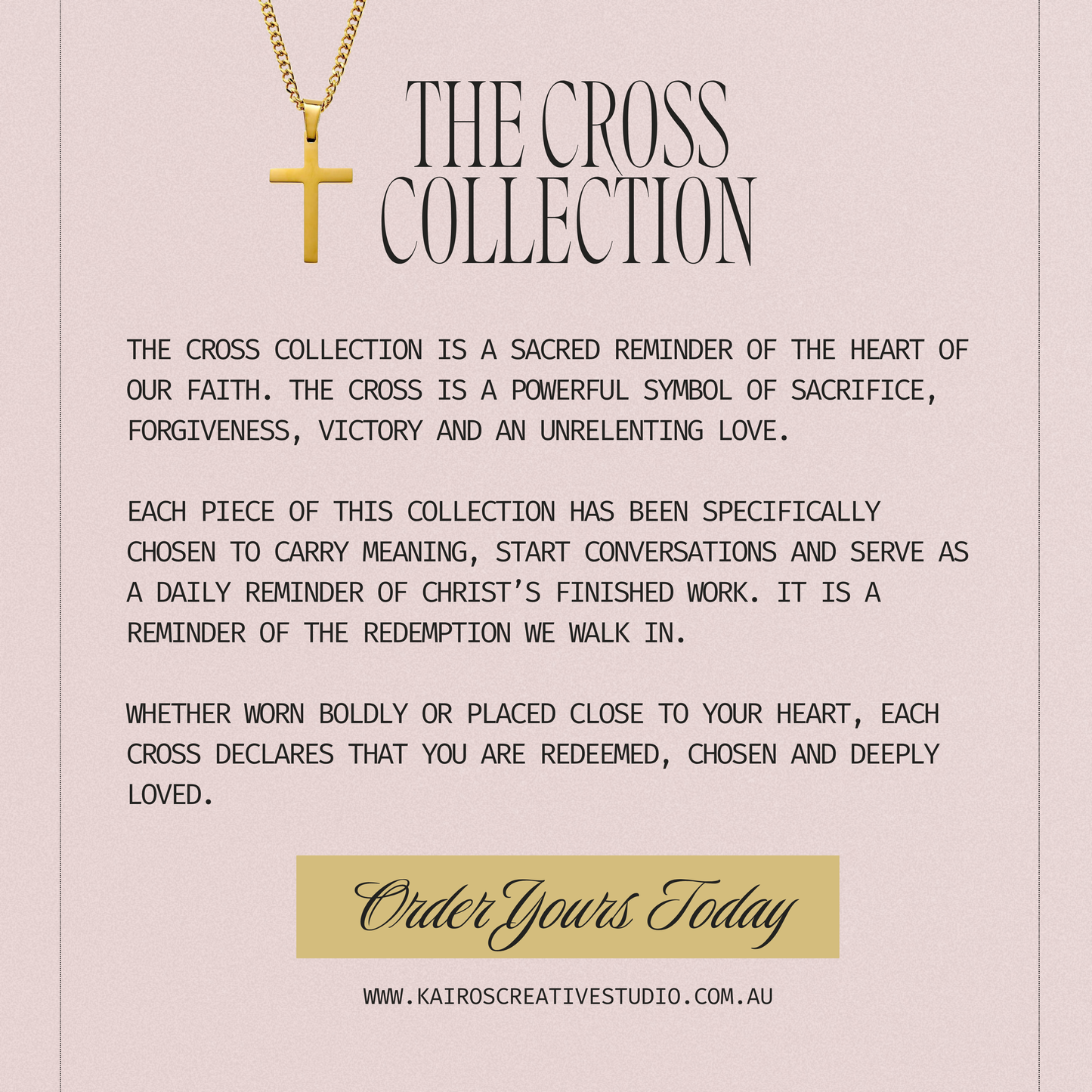 Promise Keeper Cross Necklace