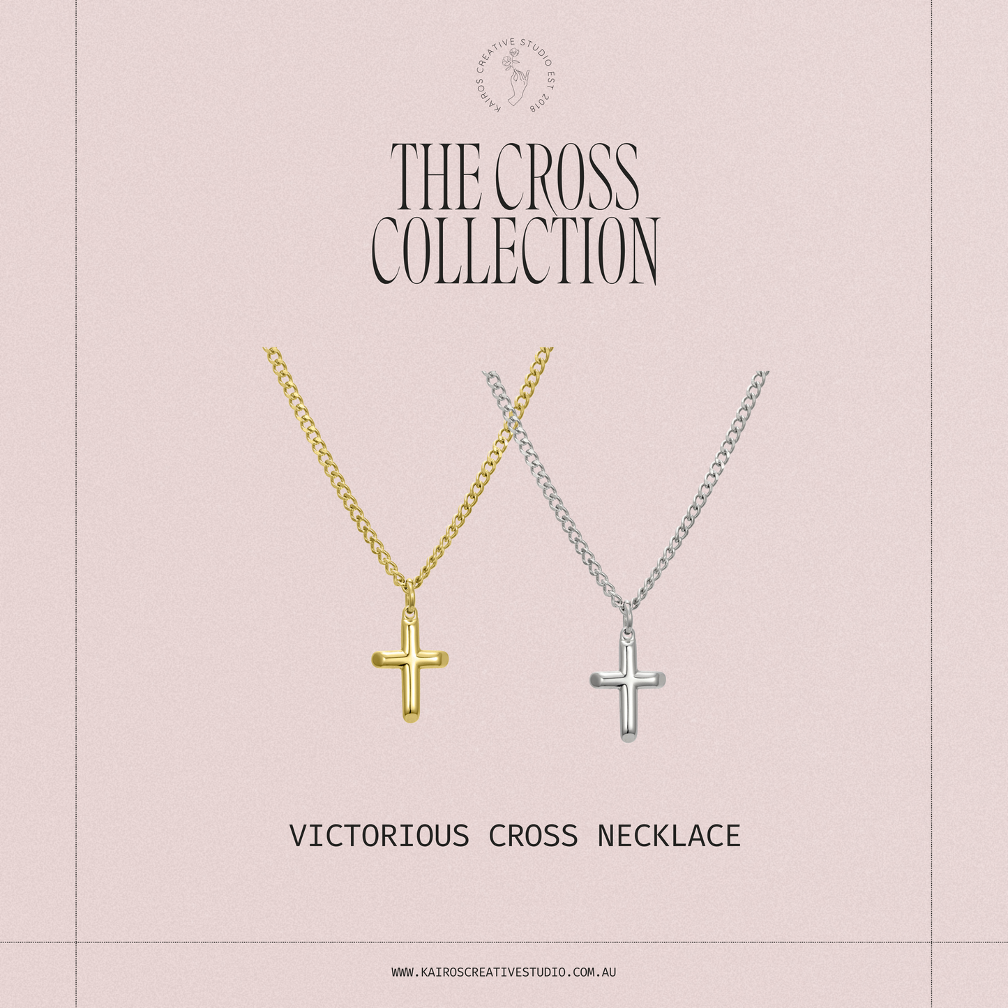 Victorious Cross Necklace