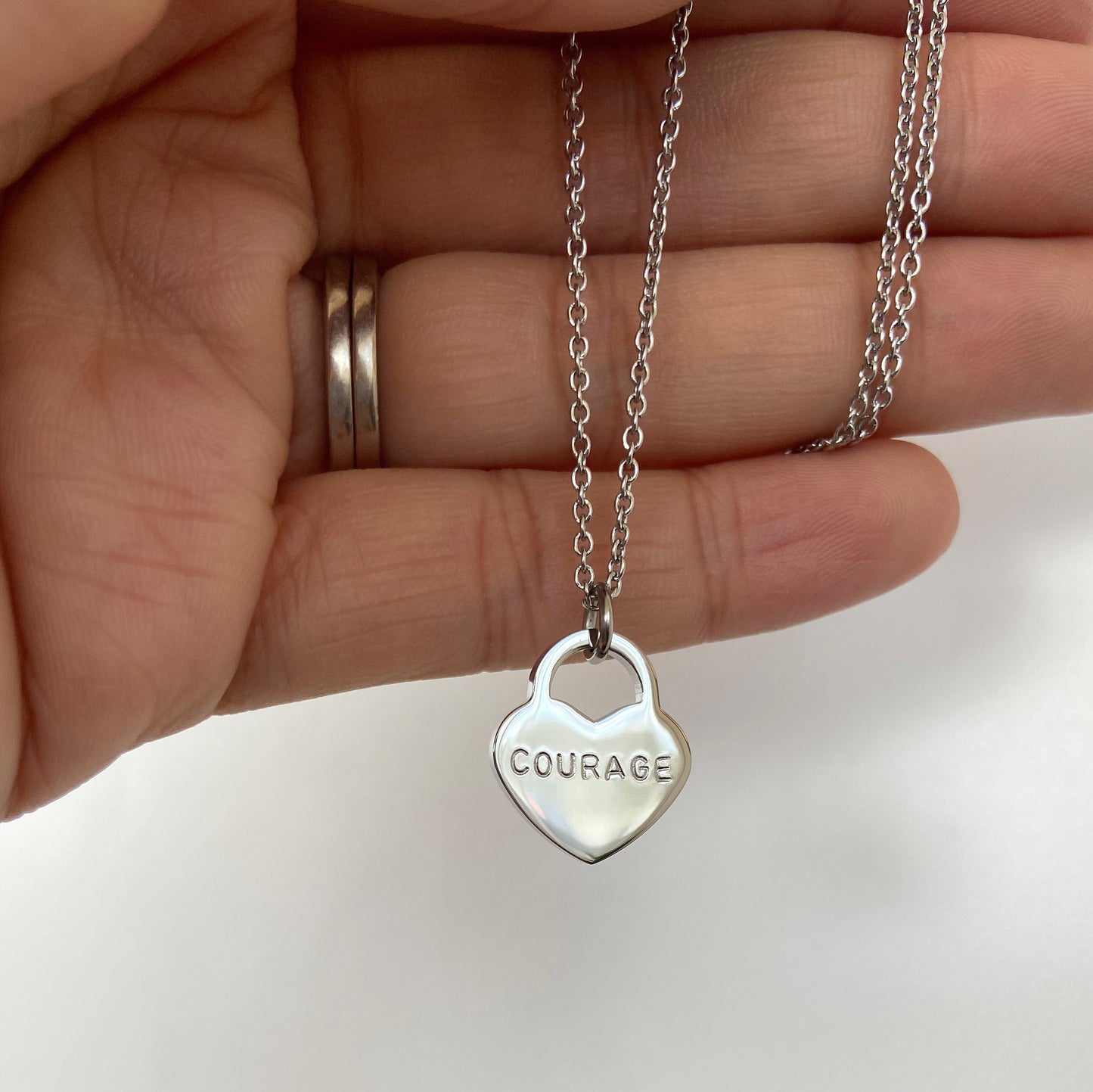 Faith Necklace (Mini Heart)