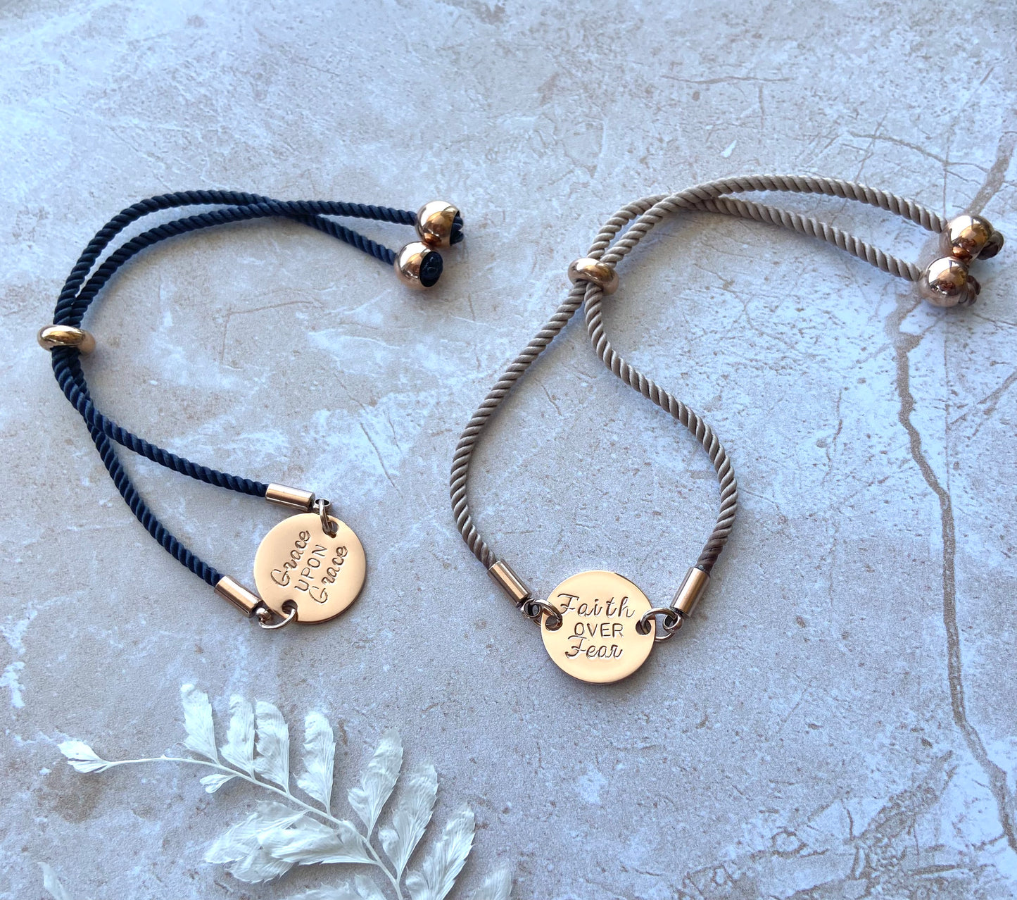 'Grace Upon Grace' Rope Bracelet
