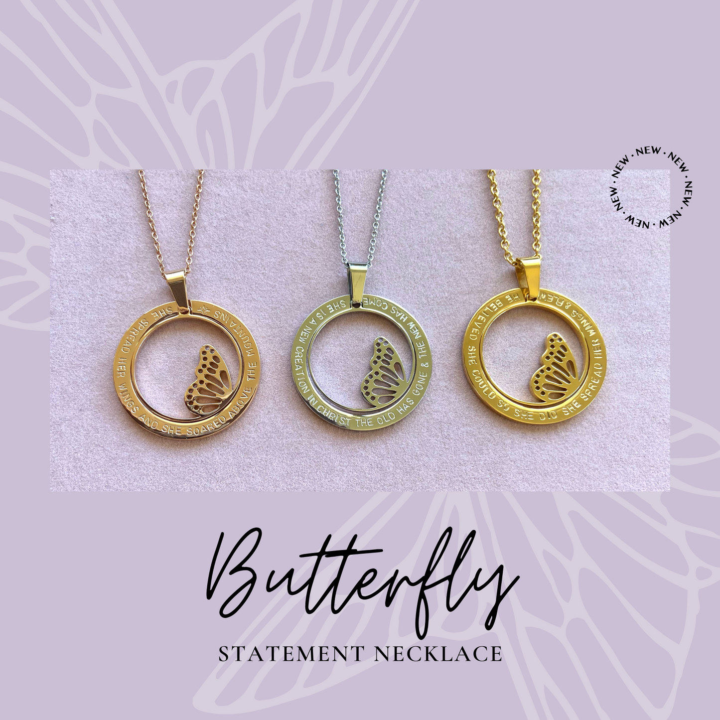 Surrender Butterfly Necklace