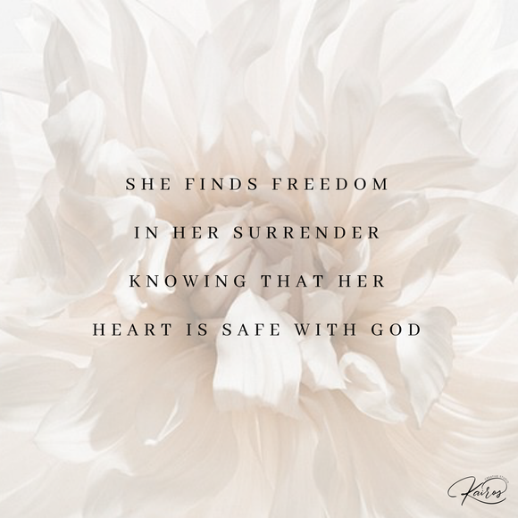 She finds freedom in her surrender