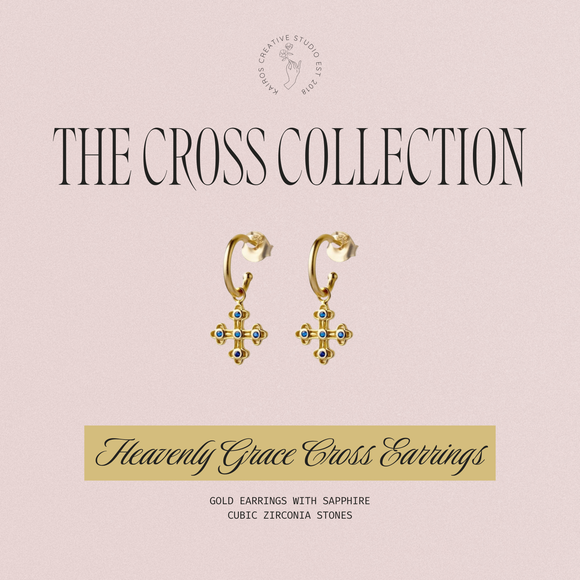 Heavenly Grace Cross Earrings