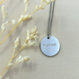 You Are Statement Necklace - Circle Pendant