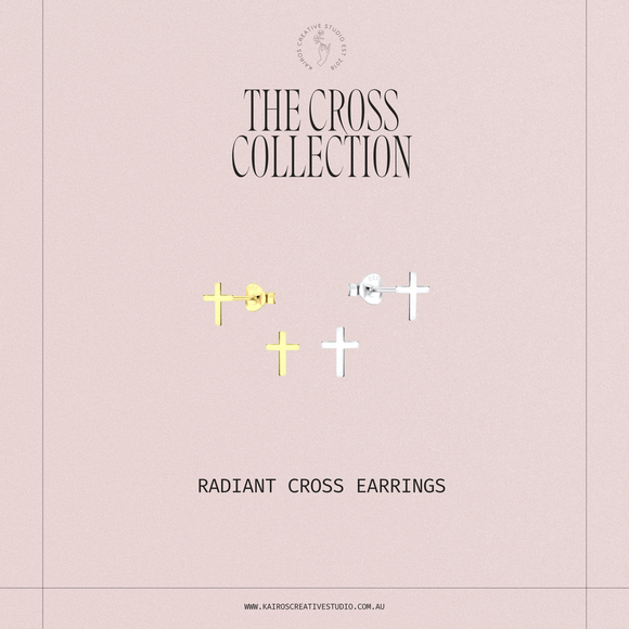 Radiant Cross Earrings