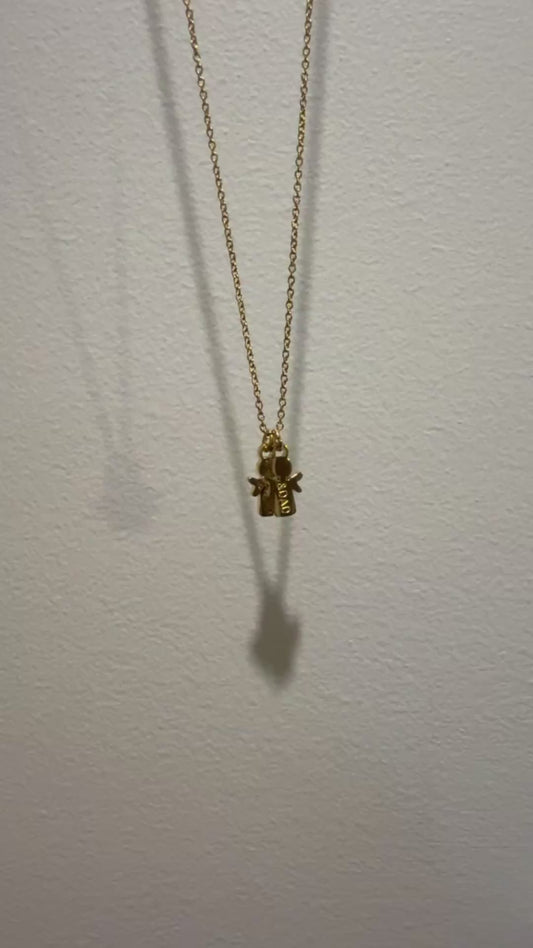 Double Angel Necklace (Mini)