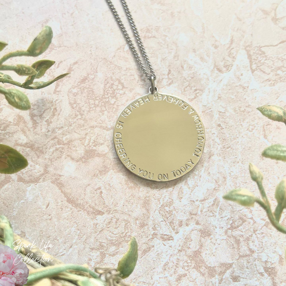Heaven is Cheering You On Necklace