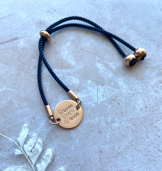 'Grace Upon Grace' Rope Bracelet