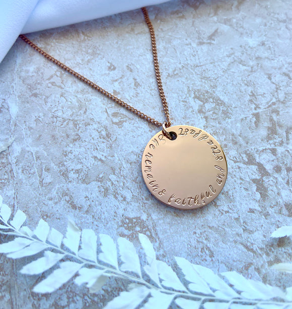 Steadfast Medallion Necklace