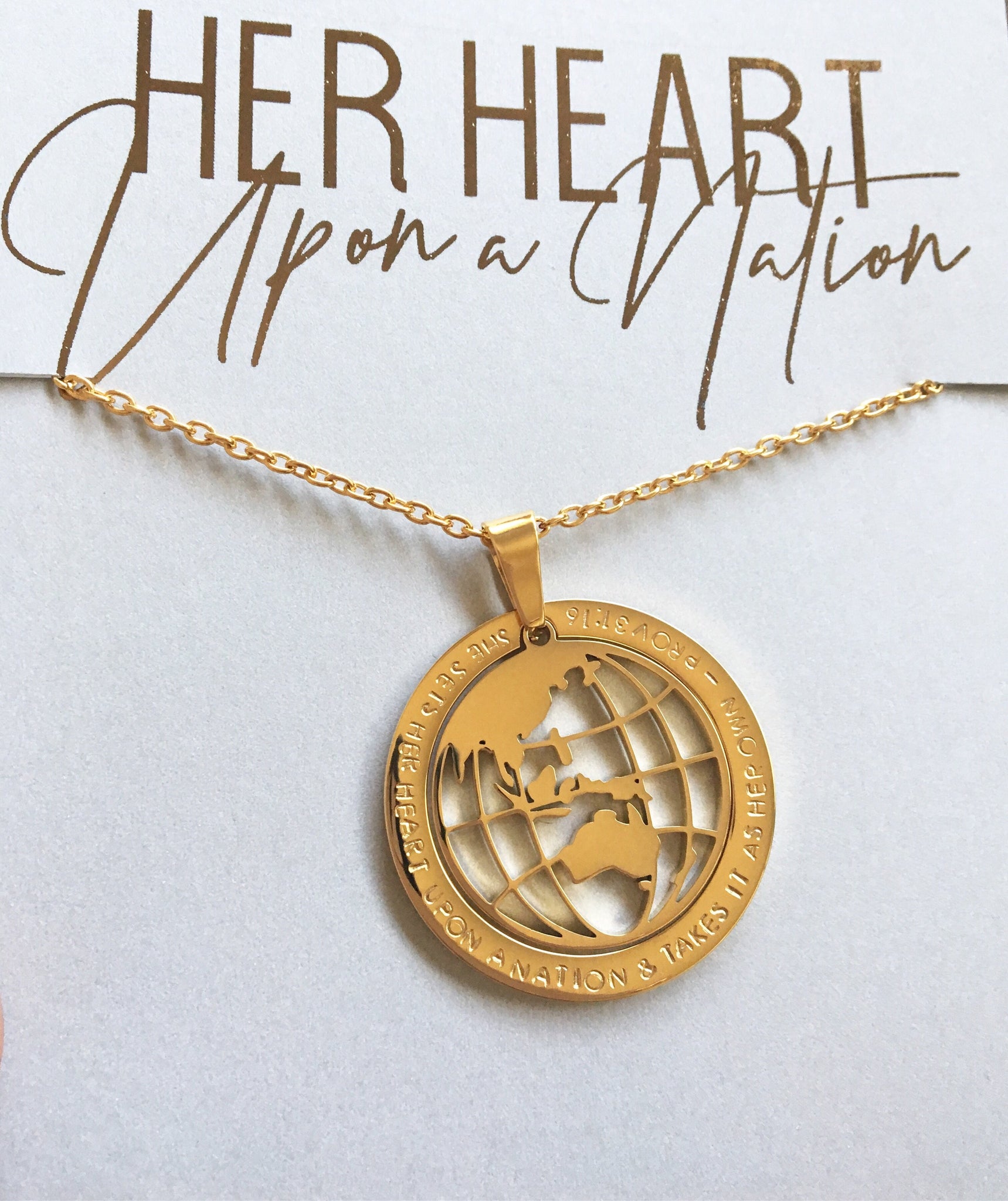 Globe Necklace Most Popular Kairos Creative Studio
